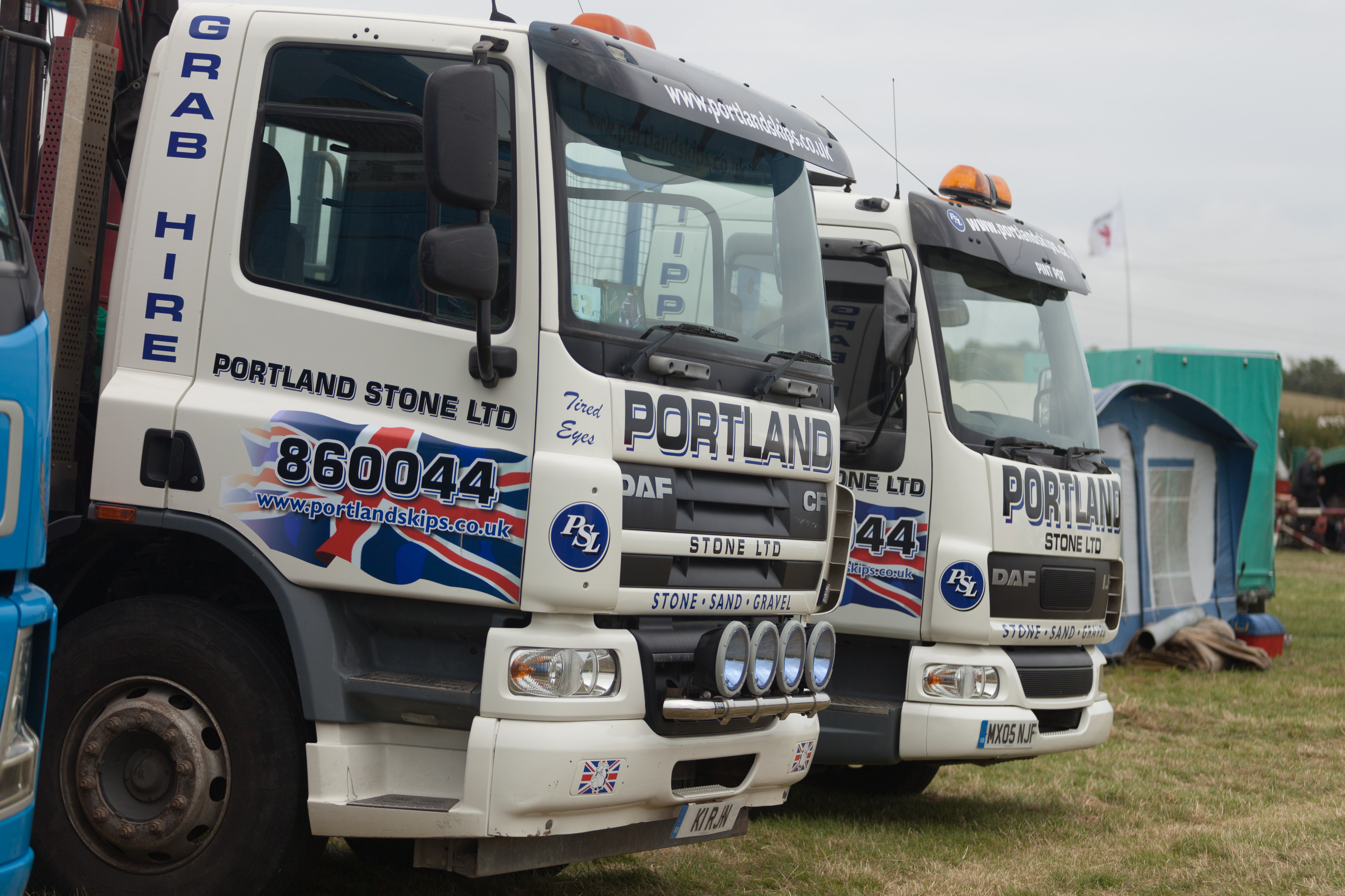 Portland Stone Lorries at 2014 Chickerell Steam and Vintage Show